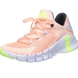 Nike Free Metcon 4, Arctic Orange/ Ghost Green Women’s Training Shoe, Size 8